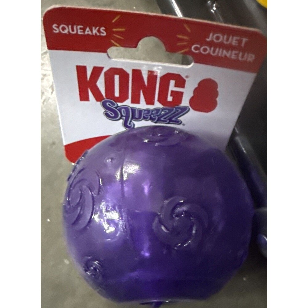 KONG Squeezz Ball Dog Toy, Color Varies, Large